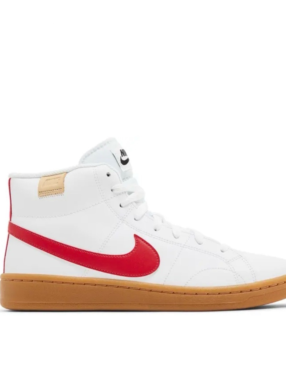 Nike Court Royale 2 Mid White Siren Red Gum W - Picture 2 of 8